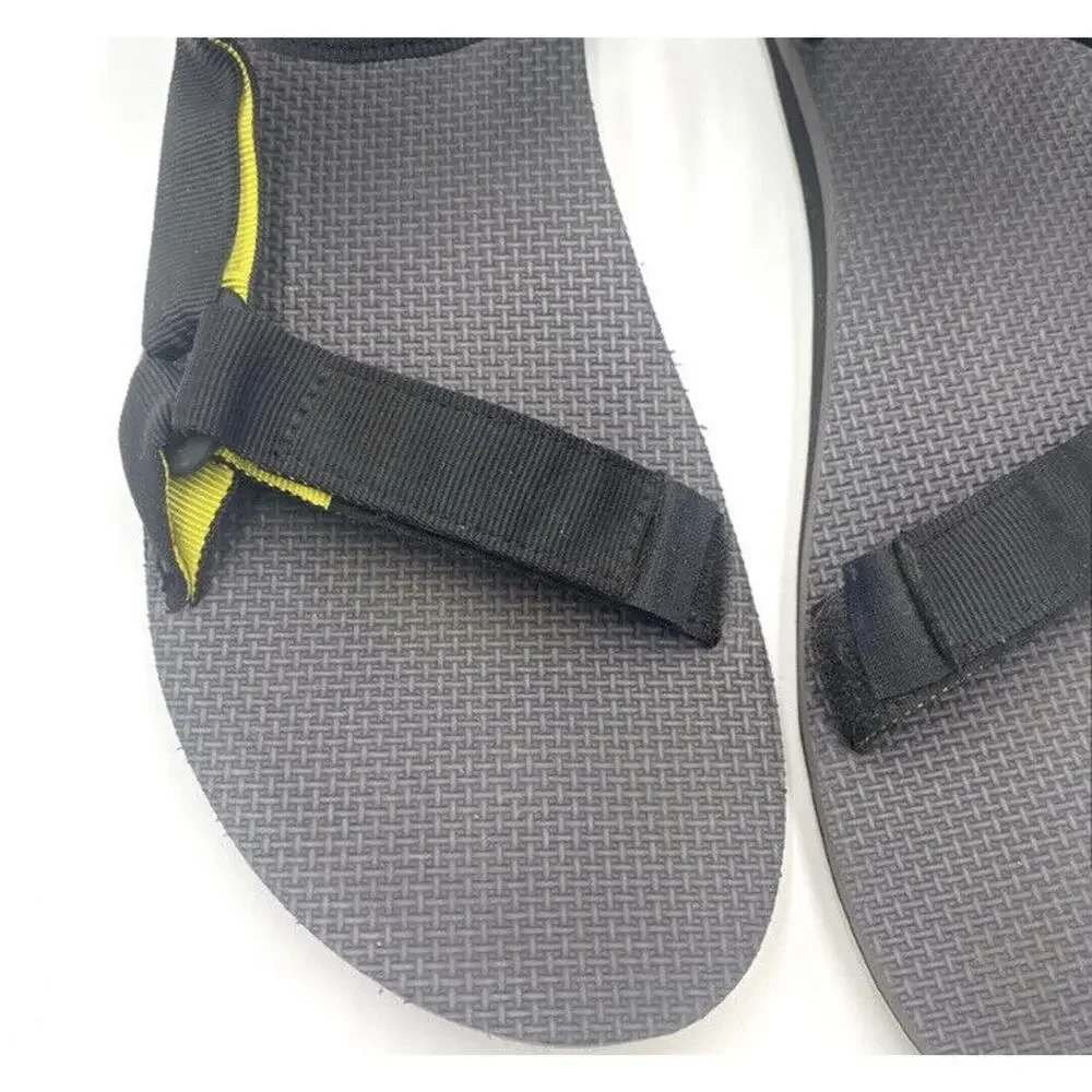 Men's Teva Original Universal Black Suede Strap And Footbed Sandal‎ Size 13